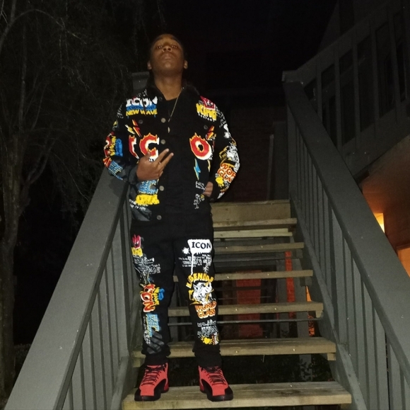 Men Two piece jean set - Picture 2 of 3